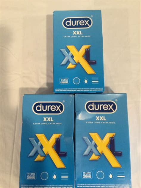 Durex XXL Condoms for Men, Natural Rubber Latex